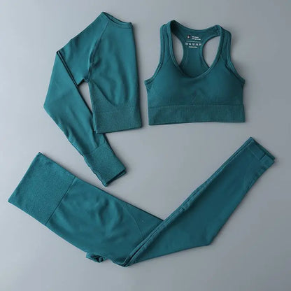 2/3/4pcs Seamless Gym Set Sport outfit Suits for Fitness Clothing Yoga Set For Women Sportswear Yoga Clothes Woman Active Wear