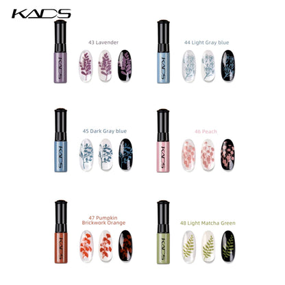 KADS Nail Art Stamping Polish Black White Gold Silver Green Printing Varnish DIY Design for Stamping Plate Color Nails Lacquer.