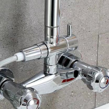 Shower Diverter Shower Faucet 3-Way Diverter Valve Shower Splitter Nozzle Switch Rustproof Polished 1-Point 2-Cnnector Converter