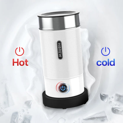 HiBREW Milk Frother Frothing Foamer Chocolate Mixer Cold/Hot Latte Cappuccino fully automatic Milk Warmer Cool Touch M1A.
