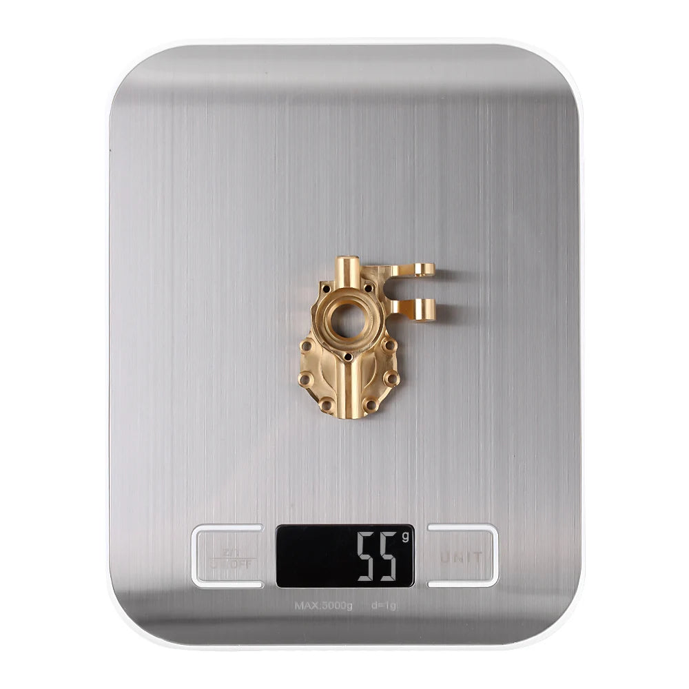 INJORA Heavy Brass Counterweight Portal Drive Housing Bumper Holder Axle Mount for RC Crawler TRX4 TRX-4 TRX6 Upgrade Parts