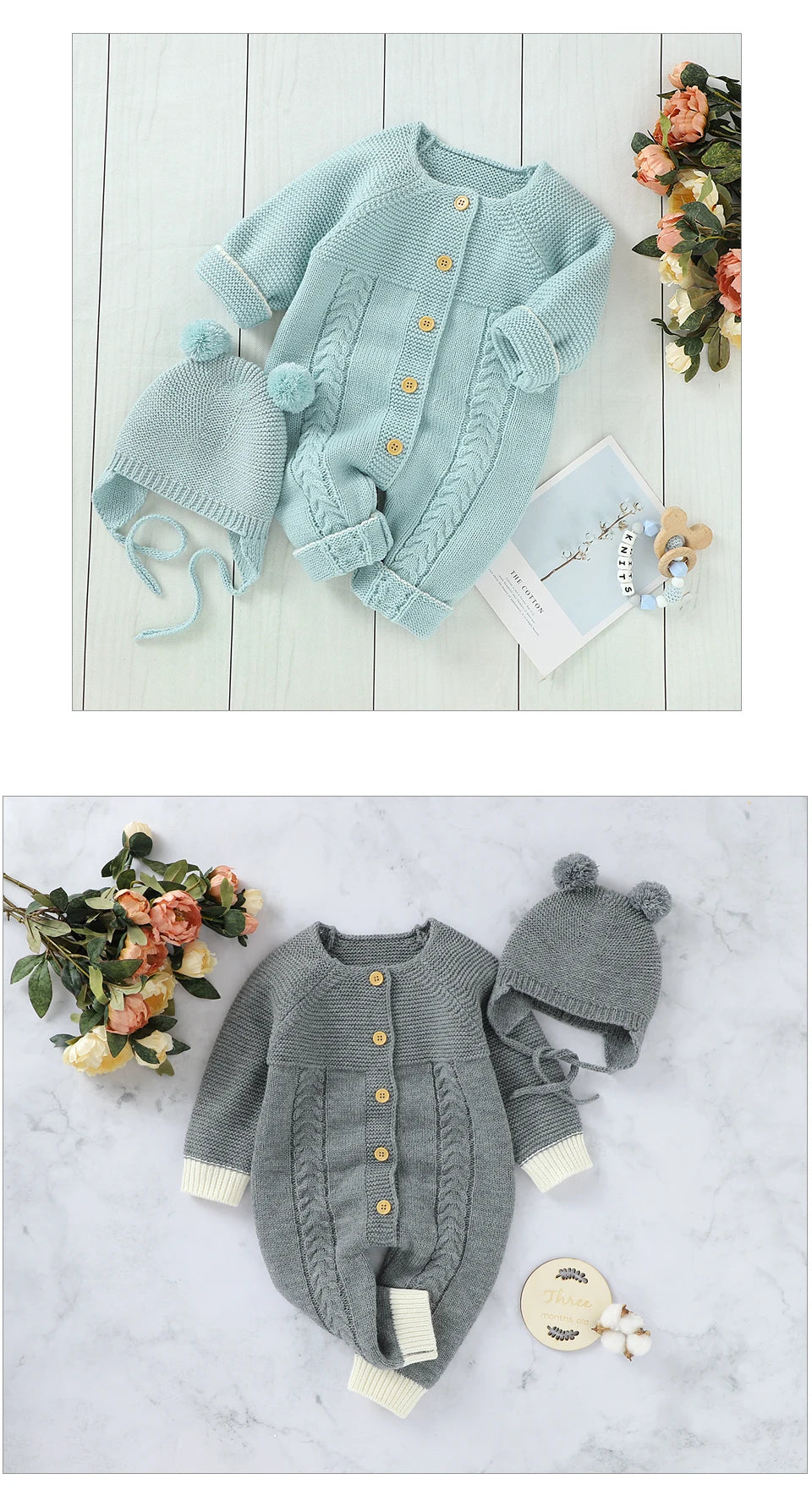 Baby Body Long Sleeve Strick Infant Kinder Unisex Overalls Kleidung Herbst Kleinkind Junge Overalls Ein Stück Kleinkind Mädchen Overall.