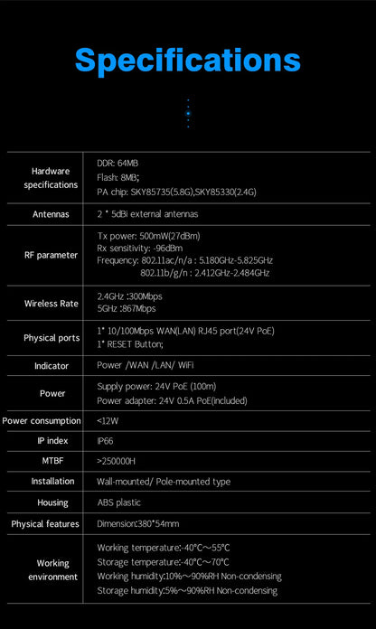 COMFAST AC1200/AC1300 Outdoor AP Router 2.4G/5G Dual Dand Long Range signal Extender Amplifie wireless WiFi Repeater waterproof.