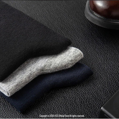 Box Pack Men's Cotton Socks 10Pairs/Box Black Business Men Socks Soft Breathable Summer Winter for Man Boy's Gift Size EUR39-45