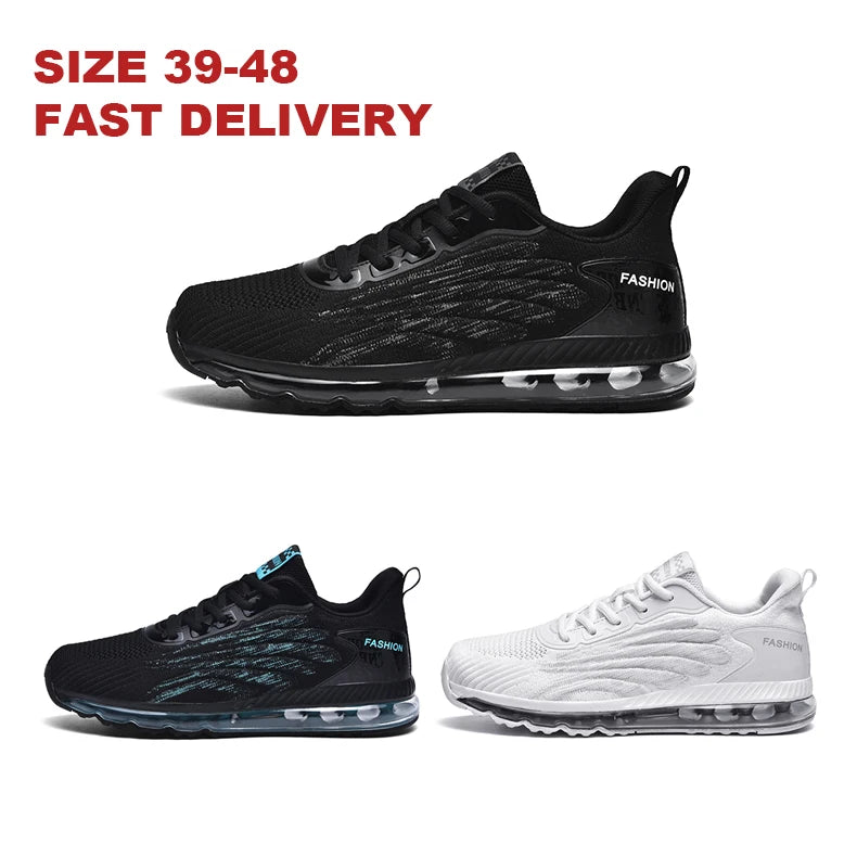 Comfortable Men Shoes Sneakers Male Mens Casual Tenis Black Comfortable Sports Shoes Big Size Air Cushion Walk Shoes.