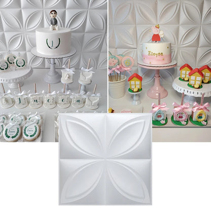 30x30cm 3D three-dimensional wall sticker decorative living room wallpaper mural waterproof 3d wall panel mold bathroom kitchen