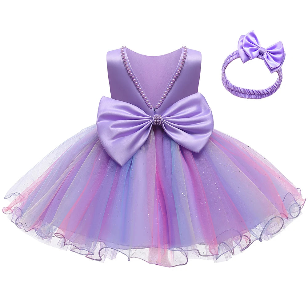 Neues elegantes Kleid für Mädchen Baby 1. Geburtstag Partykleid Säuglingskleid Mädchen Weihnachten Hochzeit Prinzessin Kleid Kind Festliches Kleid.