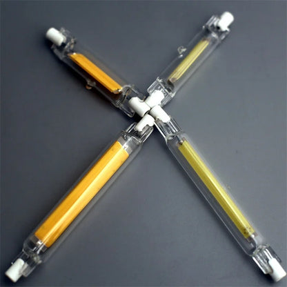 R7s LED 78mm 118mm 7W 12W 15W 25W Dimmable COB Bulbs Ceramic Glass Tube Light Ampoule Replacement Halogen Bombillas Spotlight.