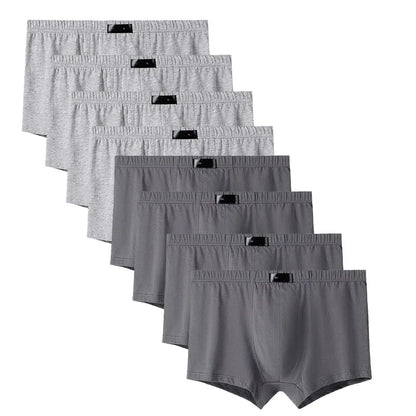 8PCS Herrenhöschen Man Undrewear Boxershorts Herren Innen Atmungsaktiv Große Größe 100% Baumwolle