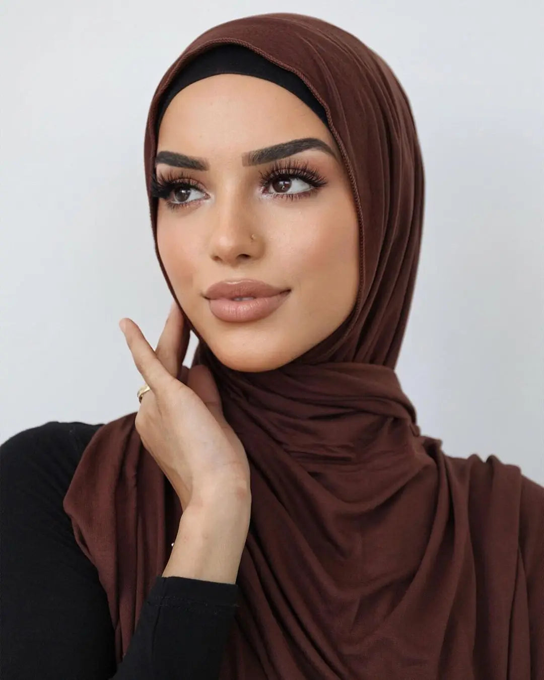 Hot Muslim Fashion Woman Soft Hijabs Scarf Shawl Plain Cotton Jersey Scarves Turban Women Long Shawls Head Wrap Headband Abaya.