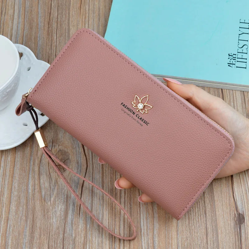 New Trends Wallets Women Luxury Brand Design Long Wallet Zipper Purses Female Short Coin Purse Credit Card Holder