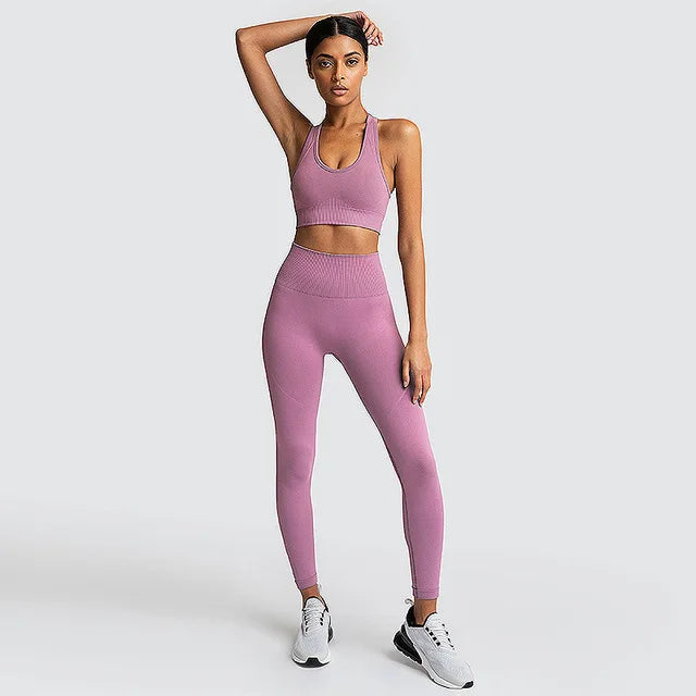 2022 Seamless Yoga Set Workout Clothes for Women Sport Set Outfit Fitness Clothing Gym Clothes Women Set Leggings Sportswear