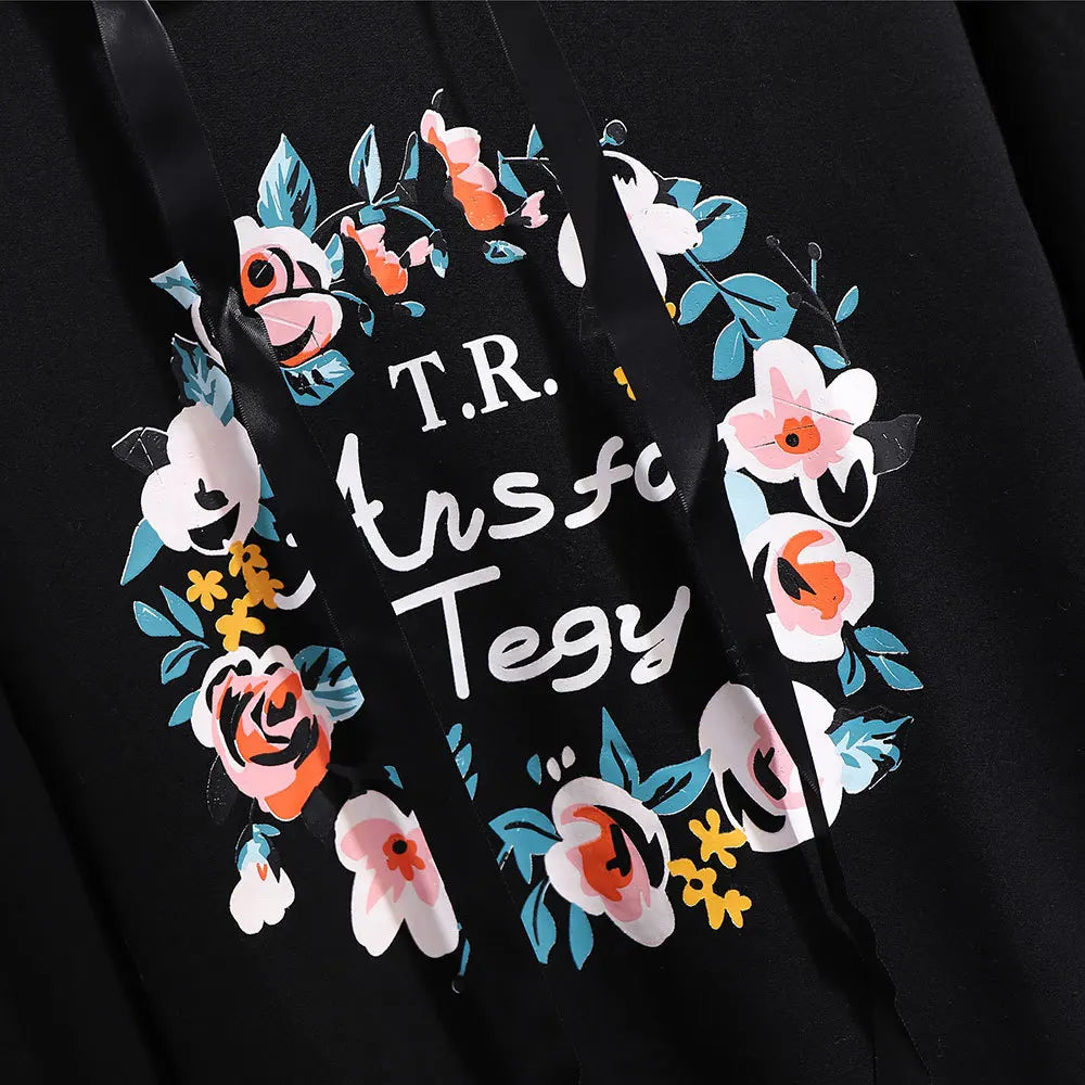 150Kg Plus Größe frauen Frühling Herbst Mit Kapuze Gedruckt Sweatshirt Büste 155cm 6XL 7XL 8XL 9XL 10XL Lange-ärmeln Top Schwarz Weiß.