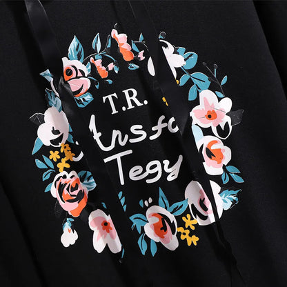 150Kg Plus Größe frauen Frühling Herbst Mit Kapuze Gedruckt Sweatshirt Büste 155cm 6XL 7XL 8XL 9XL 10XL Lange-ärmeln Top Schwarz Weiß.