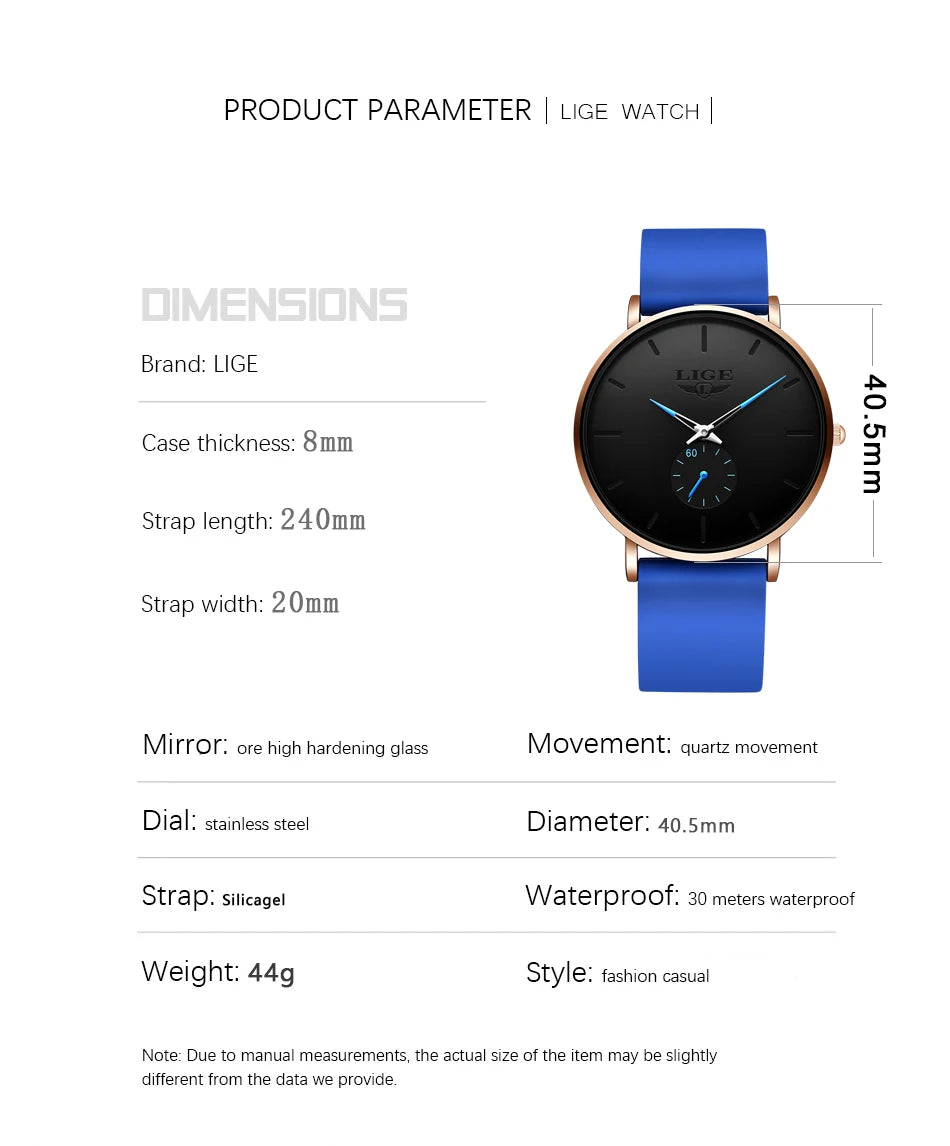 LIGE New Rose Gold Women Watch Business Quartz Watch Ladies Top Brand Luxury Female Wrist Watch Women Girl Clock Relogio Feminin.