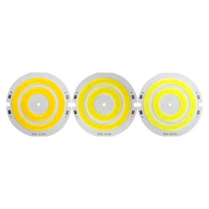 3V LED-Licht, 50 mm Durchmesser, runder COB-Chip, Doppelring-LED-Lampe, 3,7 V, 5W LED-Birne für DIY-Arbeitsscheinwerfer, Hausdekor-Beleuchtung.