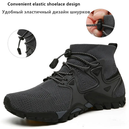 Summer Men's Casual Shoes Mesh Breathable Men's Sneakers Outdoor Slip-On Men's Shoes Lightweight Men's Wading Shoes Hot Sale.