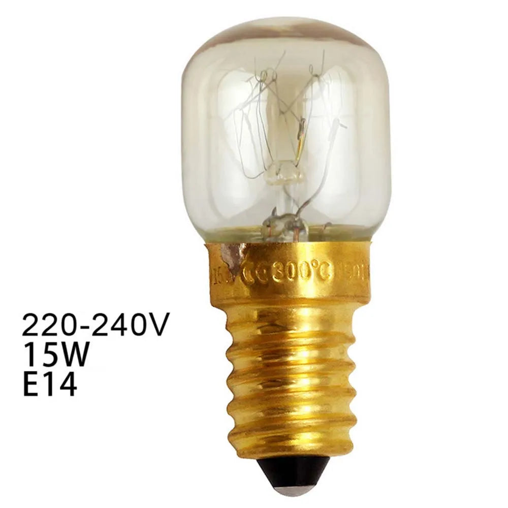 220 V 240 V Hochtemperatur-LED-Lampe, 15 W, 25 W, E14, 300 Grad Celsius, Mikrowelle, Toaster/Dampfglühbirnen, Dunstabzugshaubenlampen.