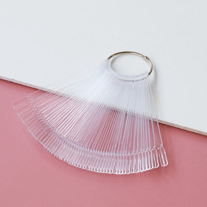 80/50/20pcs Nail Display Sticks Nail Swatch False Nail Tips Nail Gel Polish Practice Clear Display Board for Nail Art Tools.