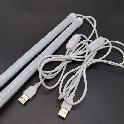 USB LED Tube light 5V 2835 SMD LED lamp 32CM 52cm Rigid strip light bulb Bar Reading Book Desk lamp Night light Ultrathin Closet.