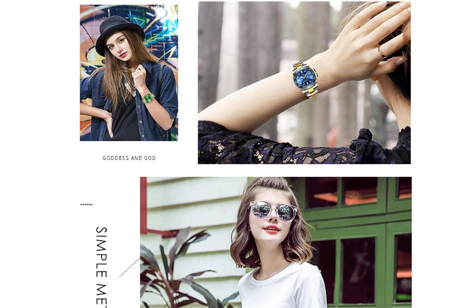 LIGE Women Watches Mechanical Watch Luxury Bracelet Wrist Wristwatch Elegant Ladies Automatic Date Clock Watch Relogio Feminino.