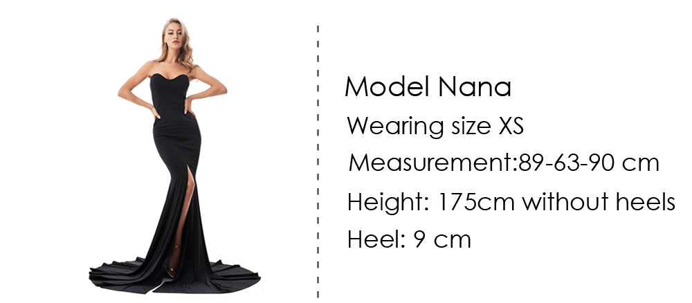 Sexy trägerloses langes schwarzes Maxikleid mit Vorderschlitz, nackte Schulter, rot, Damen-Abend-Sommer-Nachtkleid, Party, Umstandskleider.