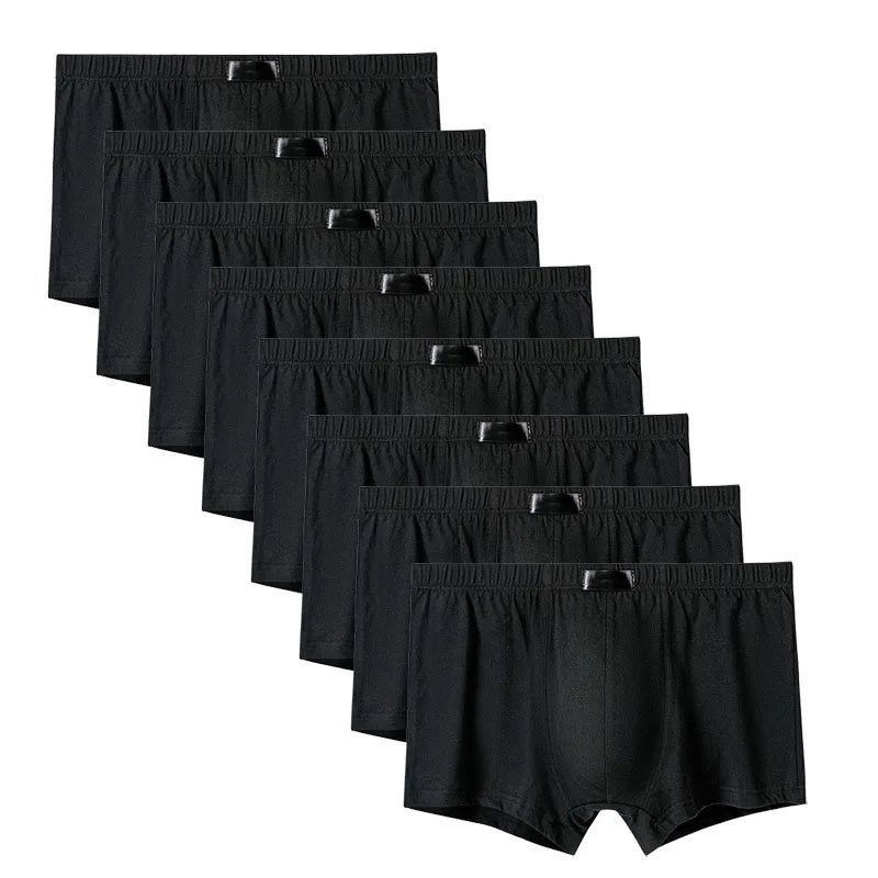 8PCS Herrenhöschen Man Undrewear Boxershorts Herren Innen Atmungsaktiv Große Größe 100% Baumwolle