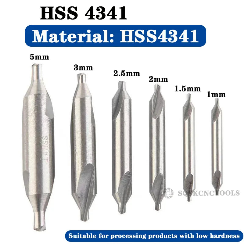 Hss Mittel bohrer für Metall 6 stücke Mittel bohrer Set Bohrloch zentrieren Bohrer Fräser Bohrer Set m35 Cen terin for bohren