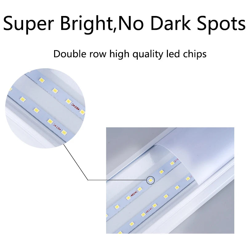 220V 120cm T5 T8 Led Tube Light For Home Led Lamp Tube Bar 40W 60W Cold White Warm Whtie 4ft Led Tube light 1200mm Tube lighting.