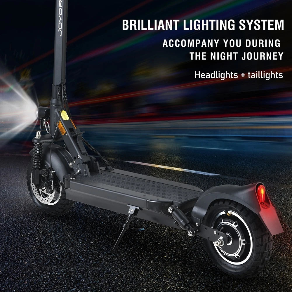 JOYOR Y8-S Electric Scooter 500W EScooter 48V 26 Ah Speed 20km/h Range 55-75km 10” Inflatable Tires Electric Scooters with ABE.