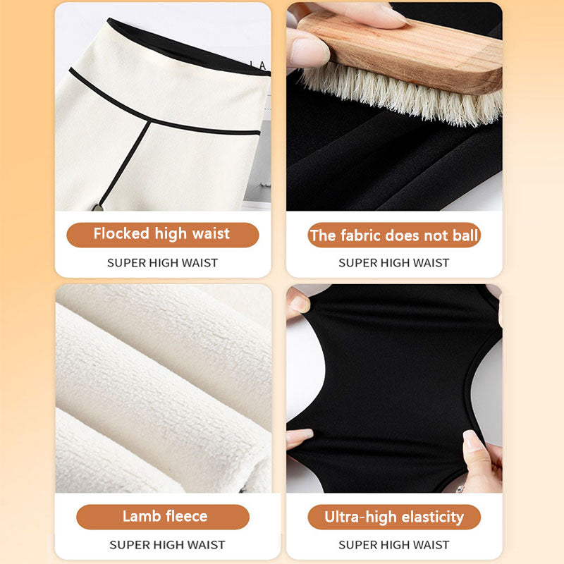 Autumn Winter High Waist Plus Velvet Shark Pants Women Seamless Fleece Warm Leggings Slim Casual Sports Fitness Yoga Leggings.