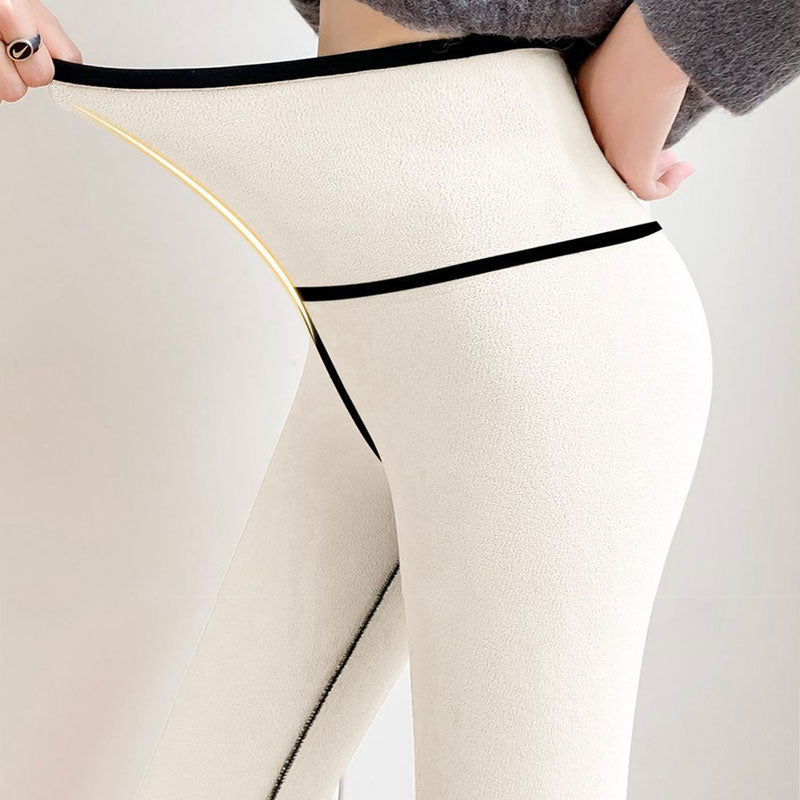 Autumn Winter High Waist Plus Velvet Shark Pants Women Seamless Fleece Warm Leggings Slim Casual Sports Fitness Yoga Leggings.