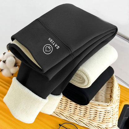 Autumn Winter High Waist Plus Velvet Shark Pants Women Seamless Fleece Warm Leggings Slim Casual Sports Fitness Yoga Leggings