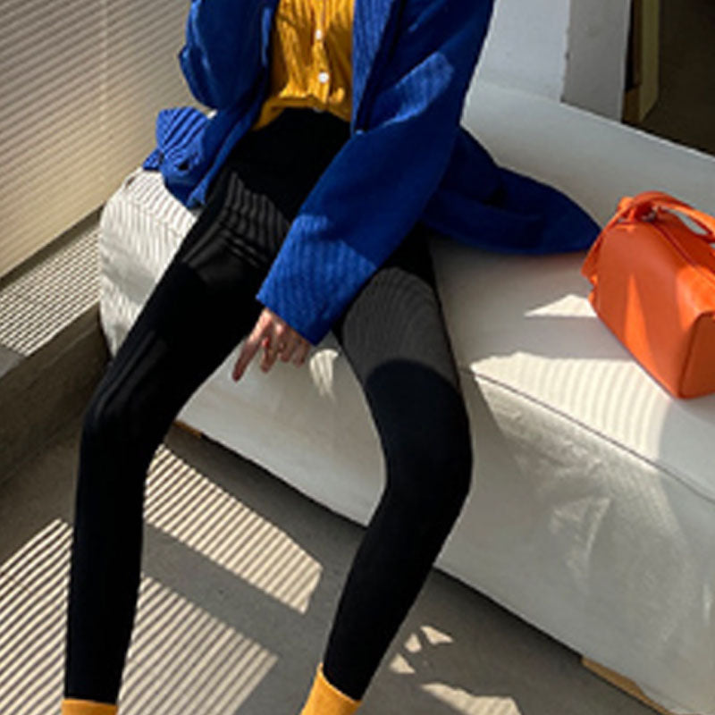 Autumn Winter High Waist Plus Velvet Shark Pants Women Seamless Fleece Warm Leggings Slim Casual Sports Fitness Yoga Leggings