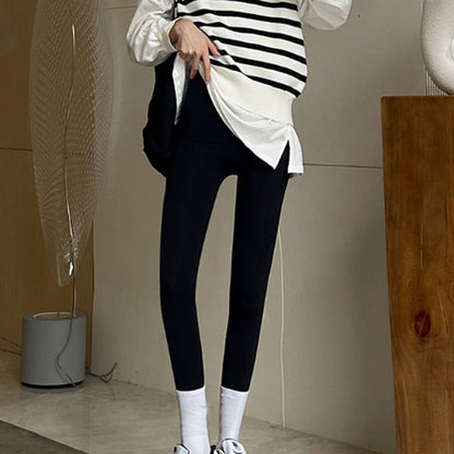 Autumn Winter High Waist Plus Velvet Shark Pants Women Seamless Fleece Warm Leggings Slim Casual Sports Fitness Yoga Leggings