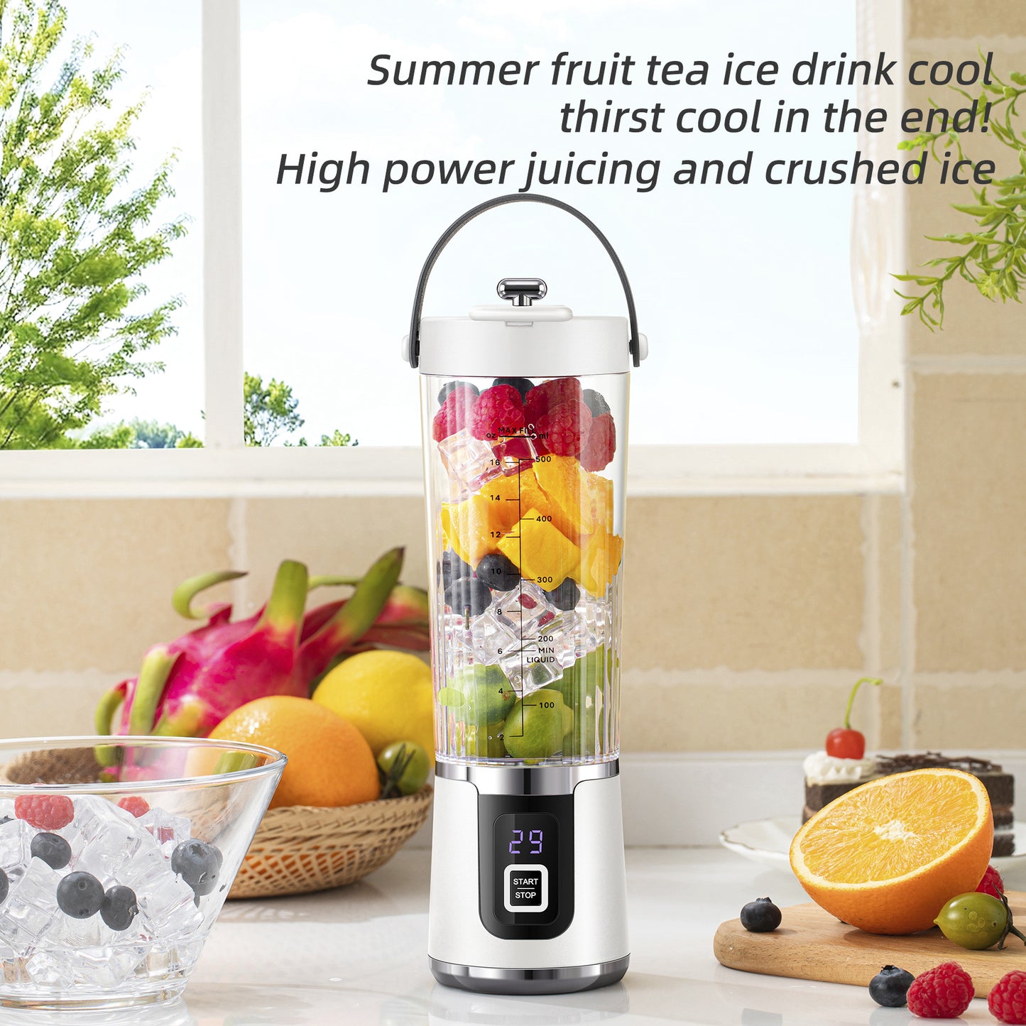 New Electric Juicing Cup Portable Wireless Fruit Blender Mini Multifunctional Kitchen Juicer USB Charging Outdoor Juicing Cup.