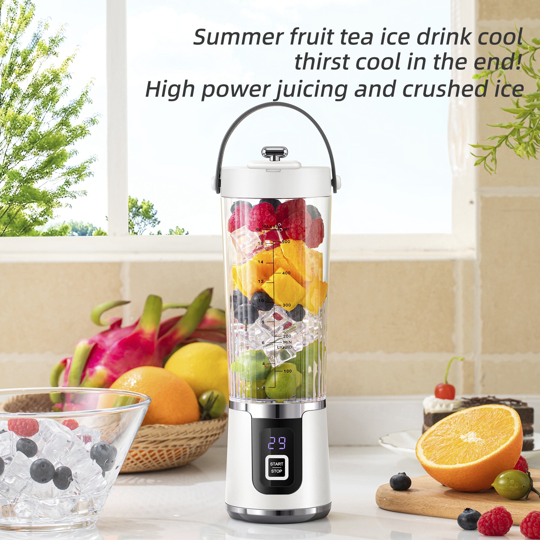 New Electric Juicing Cup Portable Wireless Fruit Blender Mini Multifunctional Kitchen Juicer USB Charging Outdoor Juicing Cup.