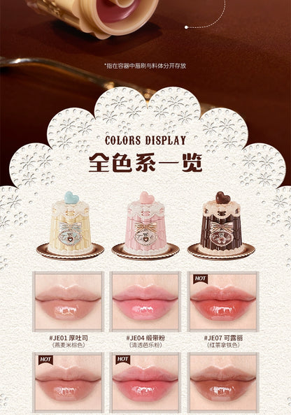 Flower Knows The Sweetie Bear Collection Coating Lip Jelly Lip Cream 5ml Lip Makeup Professional Cosmetics.
