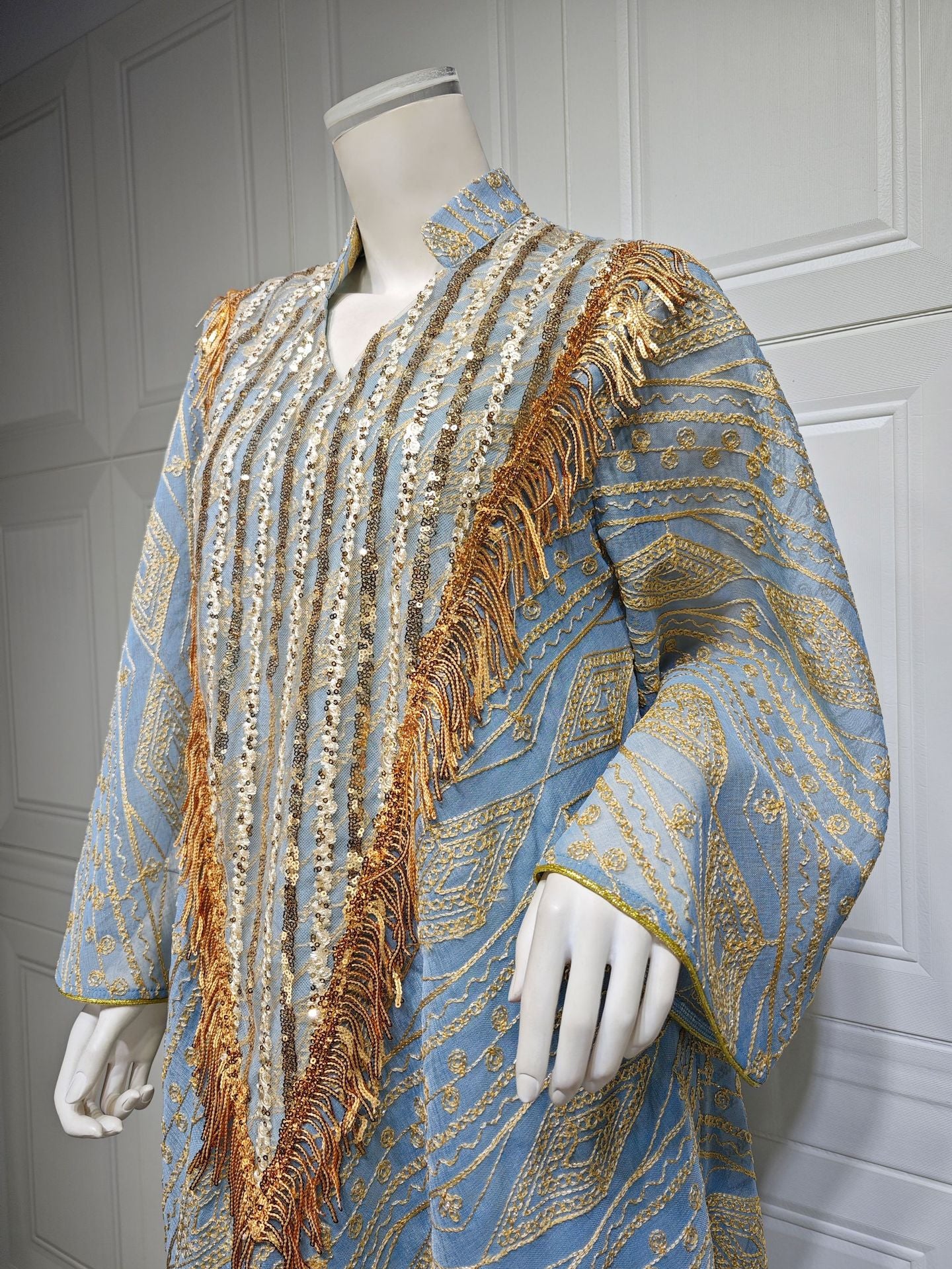 Marokko Party kleid für Frauen muslimische Abaya Mesh Pailletten Jalabiya Dubai Abayas Kaftan Abaya Islam Vestidos arabische lange Robe Herbst