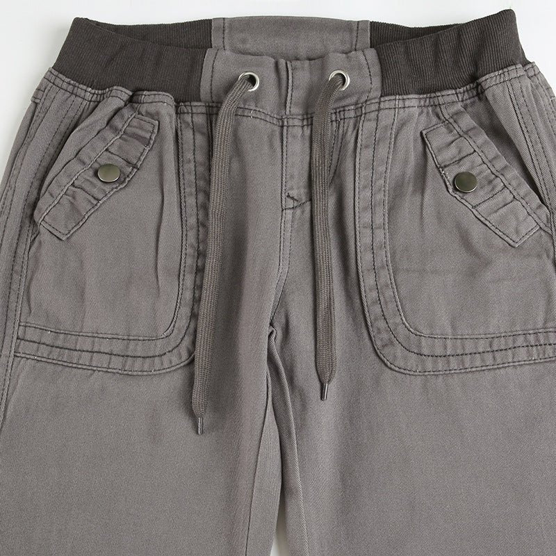 Vintage Y2K Flared Jeans Retro Button-up Low Rise Casual Denim Hose Harajuku 2000er Jahre Hose Basic Aesthetic Mom | H&D Shop