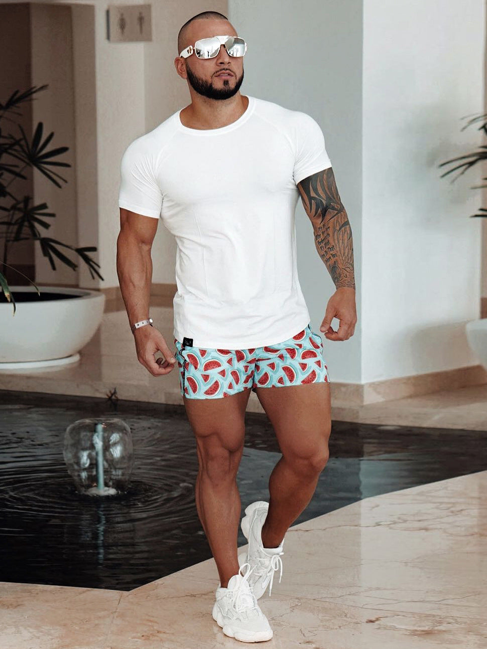 New Fashion Men's Summer Casual Comfortable Tight-Fitting T-Shirt Sports Gym Sportswear Quick-Drying Breathable T Shirt M-3XL.