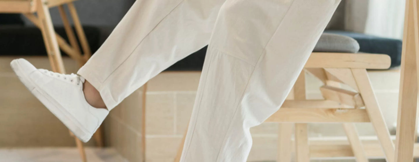 Men's Pants Cotton and Linen Male Summer New Solid Color Mens Trousers Loose Fitness Baggy Streetwear Plus Size M-5XL.