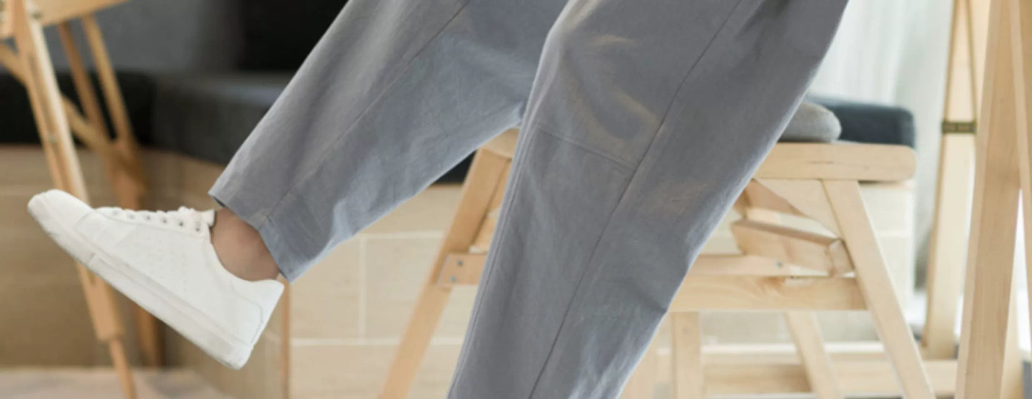 Men's Pants Cotton and Linen Male Summer New Solid Color Mens Trousers Loose Fitness Baggy Streetwear Plus Size M-5XL.