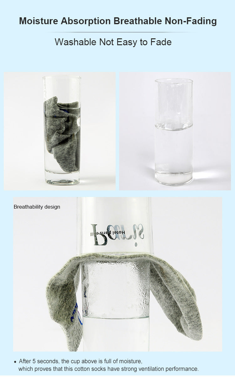 5/10/20 Pairs Men Ankle Socks Cotton Brand Classic Fashion Black White Socks Breathable Mesh Athletic Sports Socks for Summer.