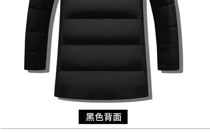 Male Solid Cotton Outwear Coats Men's Thick Fleece Winter Jacket Fashion Fur Hooded Warm Cooton Parka Windbreaker Plus Size 6XL.