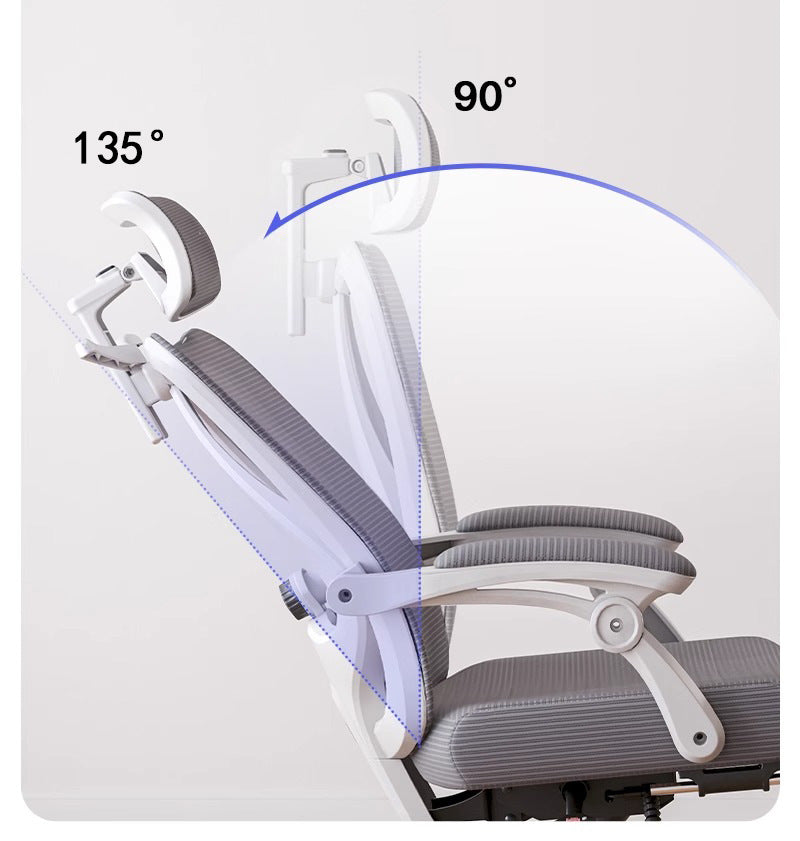 UVR Gaming-Computerstuhl, ergonomisches Design, Sessel, bequemer Mesh-Personenstuhl, Feldverstellbarer Drehstuhl, Bürostuhl
