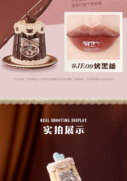 Flower Knows The Sweetie Bear Collection Coating Lip Jelly Lip Cream 5ml Lip Makeup Professional Cosmetics