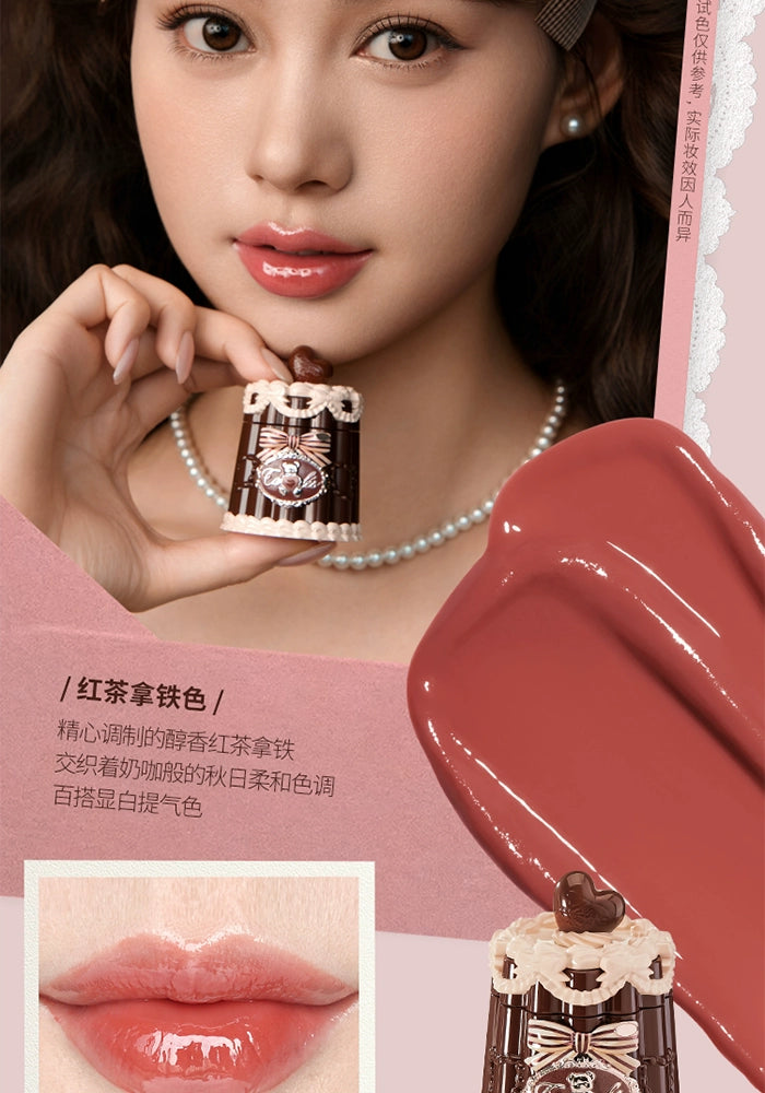 Flower Knows The Sweetie Bear Collection Coating Lip Jelly Lip Cream 5ml Lip Makeup Professional Cosmetics