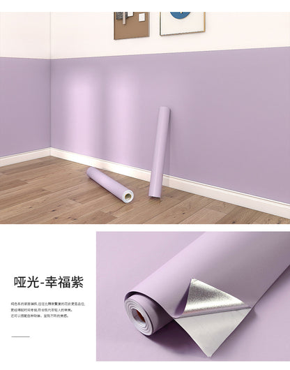 Matte PVC Vinyl Self Adhesive Wallpapers Furniture Renovation Films White DIY Decorative Kitchen Cabinet Waterproof Wall Sticker