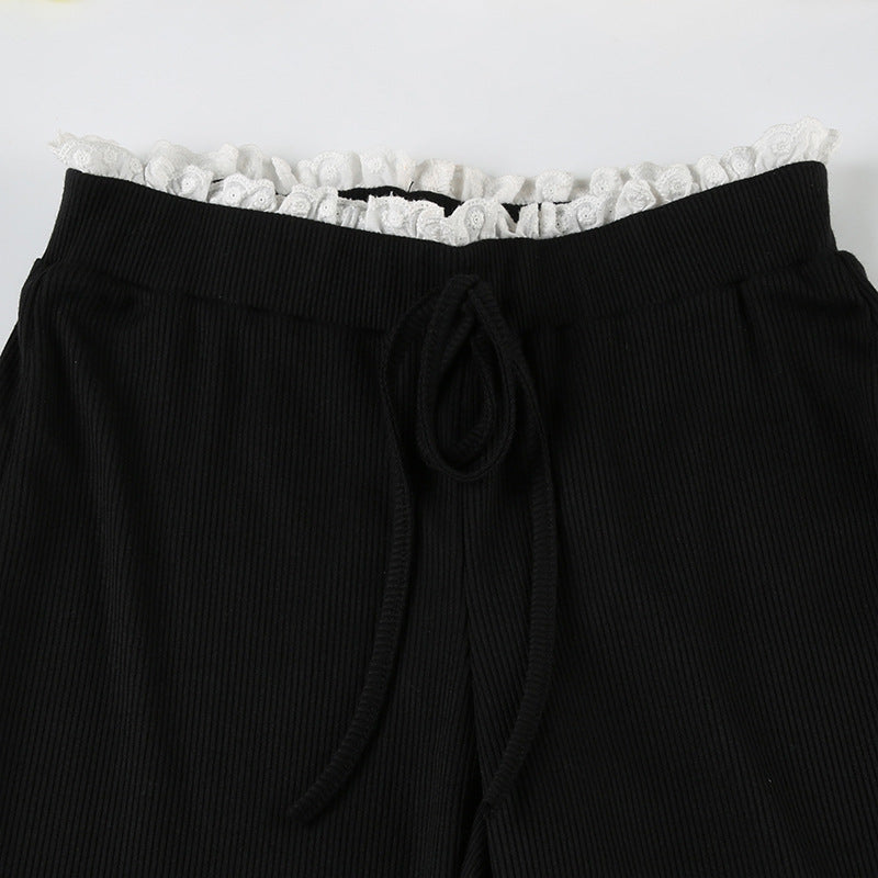 Vintage Y2K Flared Jeans Retro Button-up Low Rise Casual Denim Hose Harajuku 2000er Jahre Hose Basic Aesthetic Mom | H&D Shop